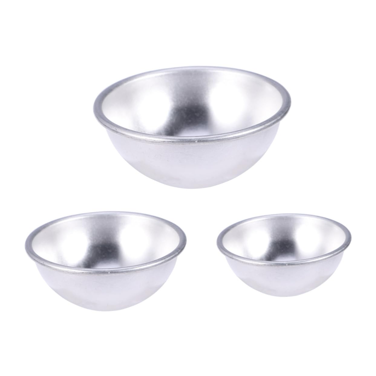 Zerodeko 6pcs Ice Cube Mold Halloween Ribbon Wired Lunch Tote Bag Drawstring Half Circle Mold Ice Cubes Molds White Dumpling Plates Half Sphere Mold Strawberry Cups Pudding Mold Semicircle