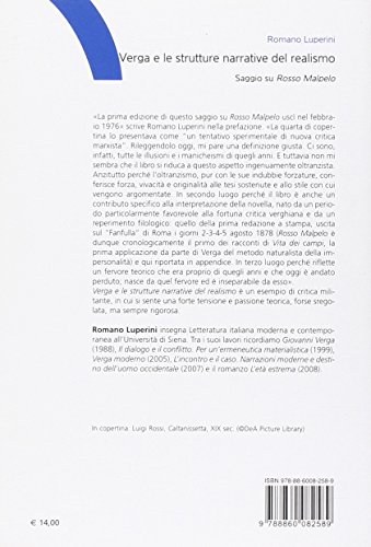 Verga E Le Strutture Narrative Del Realismo. Saggio Su «Rosso Malpelo» - 2