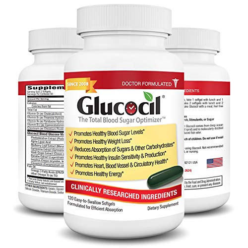Glucocil - The Total Blood Sugar Support Supplement Targeting All 3 Essentials