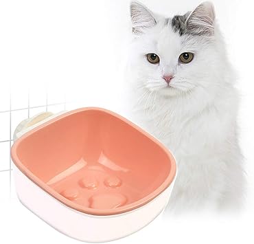 Amazon Shanado ペット給餌器 ハンガーボウル ゲージ固定用 食器 ペットボウル 早食い防止 えさ入れ 高さ調整 取り外し可能 犬猫用小動物用 こぼさなく 犬の足跡タイプ ピンク Shanado 食器 ボウル 通販