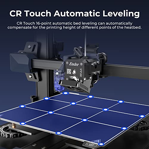 Creality Ender 3 S1 3D Printer With Direct Drive Extruder Cr Touch Auto Leveling High Precision Double Z-Axis Screw Silent Board Printing Size 8.6X8.6X10.6In, Upgrade Ender 3 V2 For Beginners #TOP2