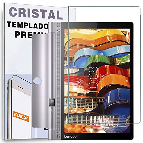 REY Protector de Pantalla para Lenovo Yoga Tab 3 Plus 10.1', Cristal Vidrio Templado Premium