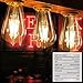 Brightown 6 Pack LED Edison Bulbs, 6W, Equivalent 60W, High Bright 5000K White,750 Lumens, Non-Dimmable, E26 Medium Base ST58 Antique Filament Bulbs with 83+ CRI for Ceiling Fan Bathroom Porch