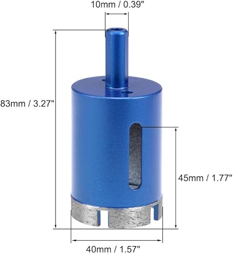 Miniatura 7 de uxcell Herramienta del cortador de las sierras del agujero de las brocas del diamante de 180.4 ft m para el hormigón de piedra