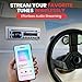 Pyle Boat Bluetooth Marine Stereo Receiver - Marine Head Unit Din Single Stereo Speaker Receiver - Wireless Music Streaming/Hands-Free Calling/CD Player/MP3/USB/AUX/ marine AM FM Radio -PLCD43MRB