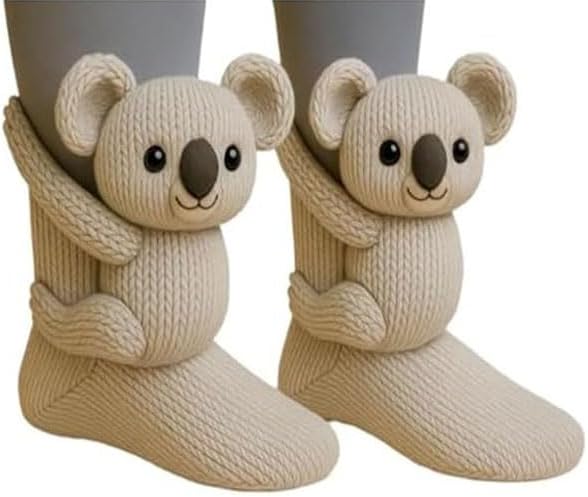 Animal Socks Calcetines de Perezoso 3D para Mujer