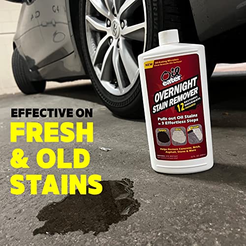 overnight stain remover for cleaning oil stains on concrete driveway pavers amp garage floorswhite aod3232301