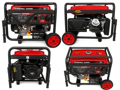 Image of VI POWER GOLD 3 KVA SELF START GENERATOR FOR HOME AND OUTDOOR USE | 3 KW OR 3000 WATT GENSET | PORTABLE PETROL | 1 YEAR WARRANTY