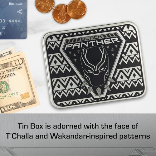 Concept One Marvel Black Panther Wallet, Slim Bifold Wallet with Decorative Tin Case for Men and Women, Multicolor4