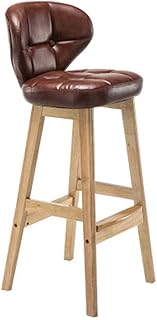Tokyia norte de Europa Retro Silla Silla de madera maciza Bar Cafetería Restaurante Taburete alto Taburete Silla de la barra del respaldo cajero Barra Silla equipamiento casero de alta moda for la coc