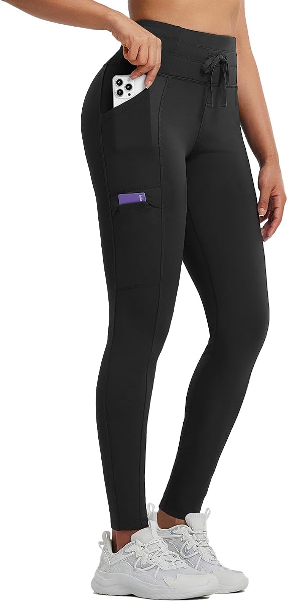 Women's Fleece Lined Leggings Stretch Thermal Tights