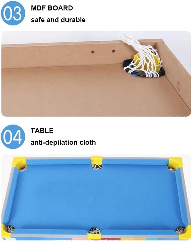 YGO Tabletop Billiards Table for Kids Pool Table Indoor Gama Table 28" (Size : 70cm/27.5") : Sports & Outdoors