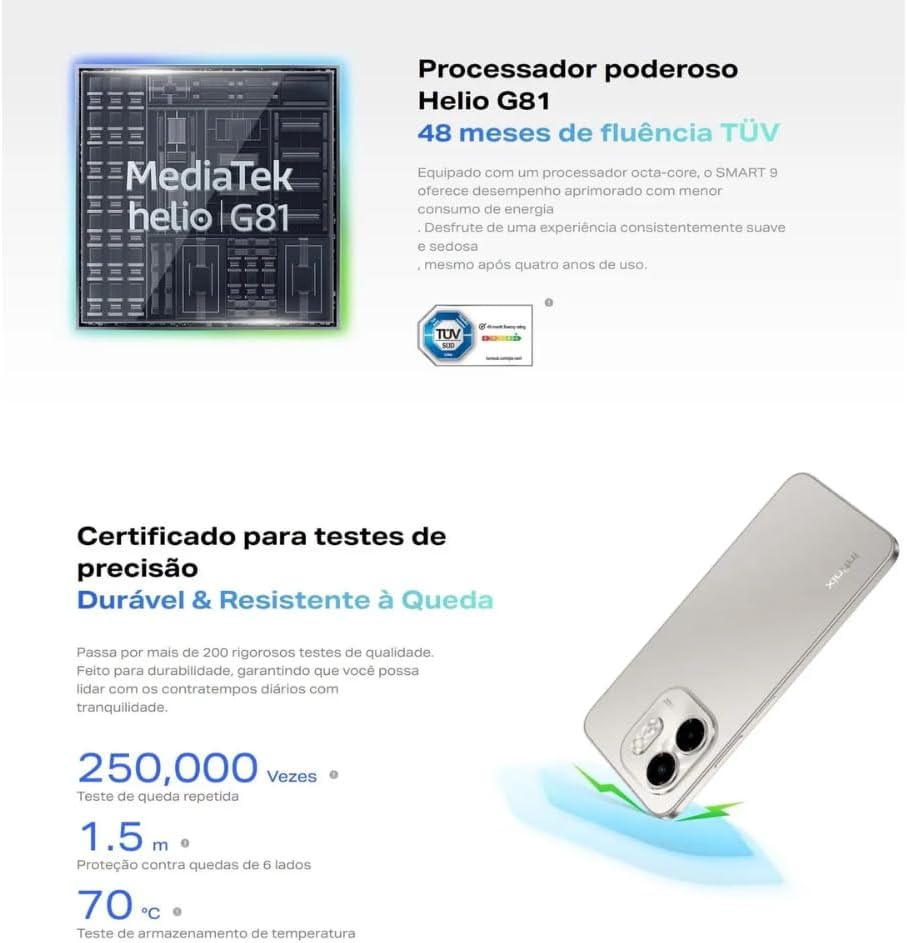 Imagem lateral do smartphone com fundo claro e elementos gráficos de água. Imagem lateral do smartphone com fundo claro e elementos gráficos de água.