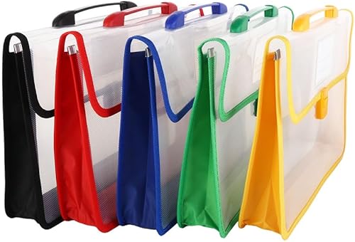 Miniatura 3 de Carpeta transparente de plástico PP con bolsillos, portátil, impermeable, expansible, carpetas de archivos, organizador de carpetas de archivos