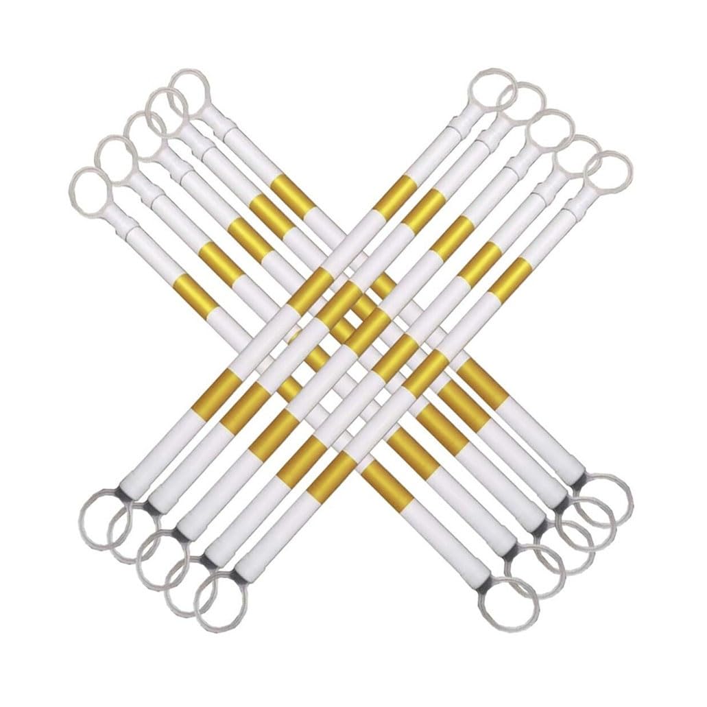 Generico Barriera Di Sicurezza Telescopica In Plastica Estensibile Ad Alta Visibilità Stradali Retrattili Per Parcheggi E Cantieri Stradali Adatto A Diversi Scenari(10Pcs)