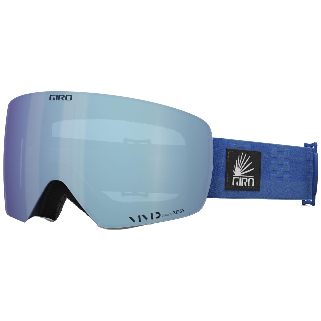 Giro Contour RS Ski Goggles - Snowboard Goggles for Men & Women - Lapis Blue Mzansi Strap w/VIVID Royal/VIVID Infrared Lenses