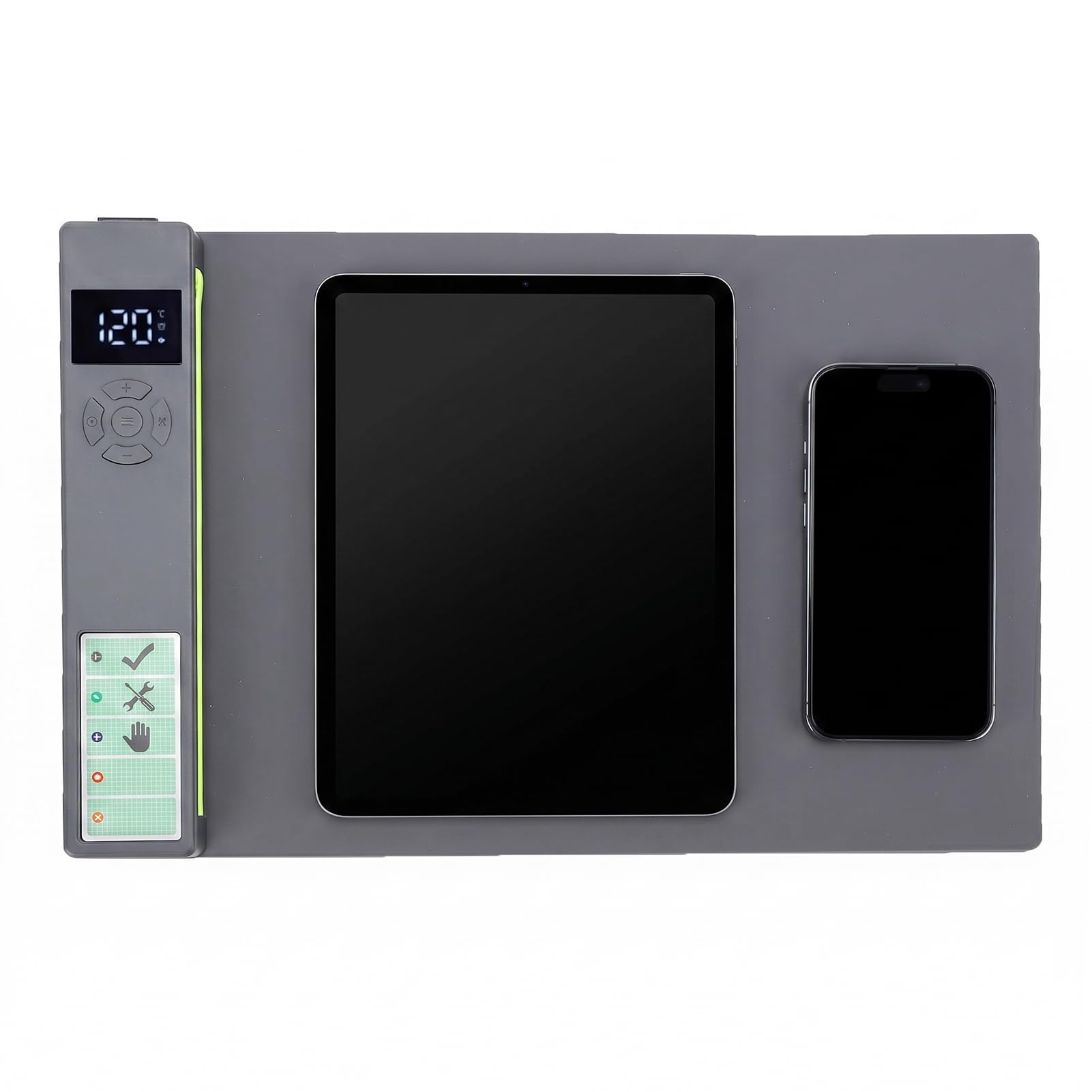 LCD-Bildschirm-Heizkissen für Telefon-Tablet, Heizkissen mit Integriertem LED-Licht, LCD-Separator, Maschinenreparaturwerkzeuge, Heizplatte, 16-Zoll-Heizmatten-Bildschirmentferner