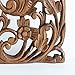 Siam Sawadee Sculpted Wall Art Wooden Panel Hand Carved Floral Feng Shui Home Decoration Wood Artworks from Chiang Mai Thailand 36x14 inches