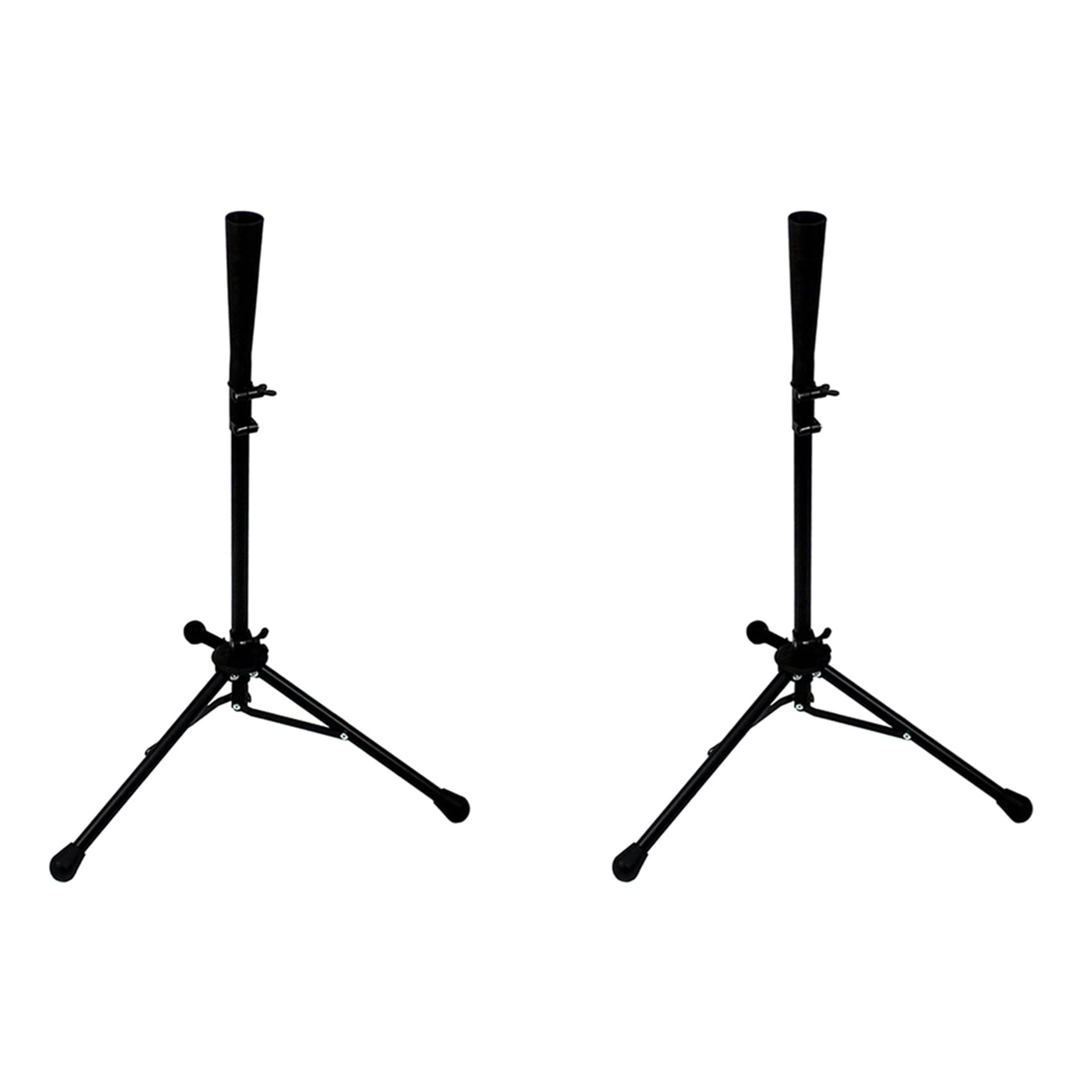 2X tee de Bateo de Béisbol y Softbol de 29,5 una 45,3 Pulgadas para Golpear, Soporte de Pelota en T de Viaje para Entrenamiento de PráCtica Ajustable en