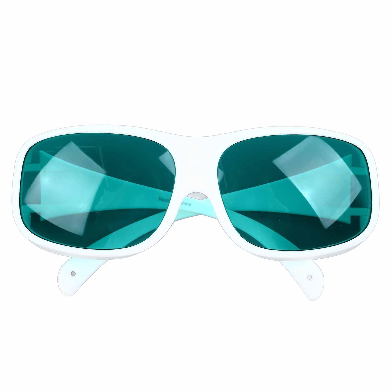 Generic Oświetlenie Okulary Ochronne Zapewniające ochronę Oczu Przed Szkodliwym Promieniowaniem o Długości Fali od 650 do 808 Nm do Zabiegów Kosmetycznych Elegancka Biała Oprawka 1 Zestaw