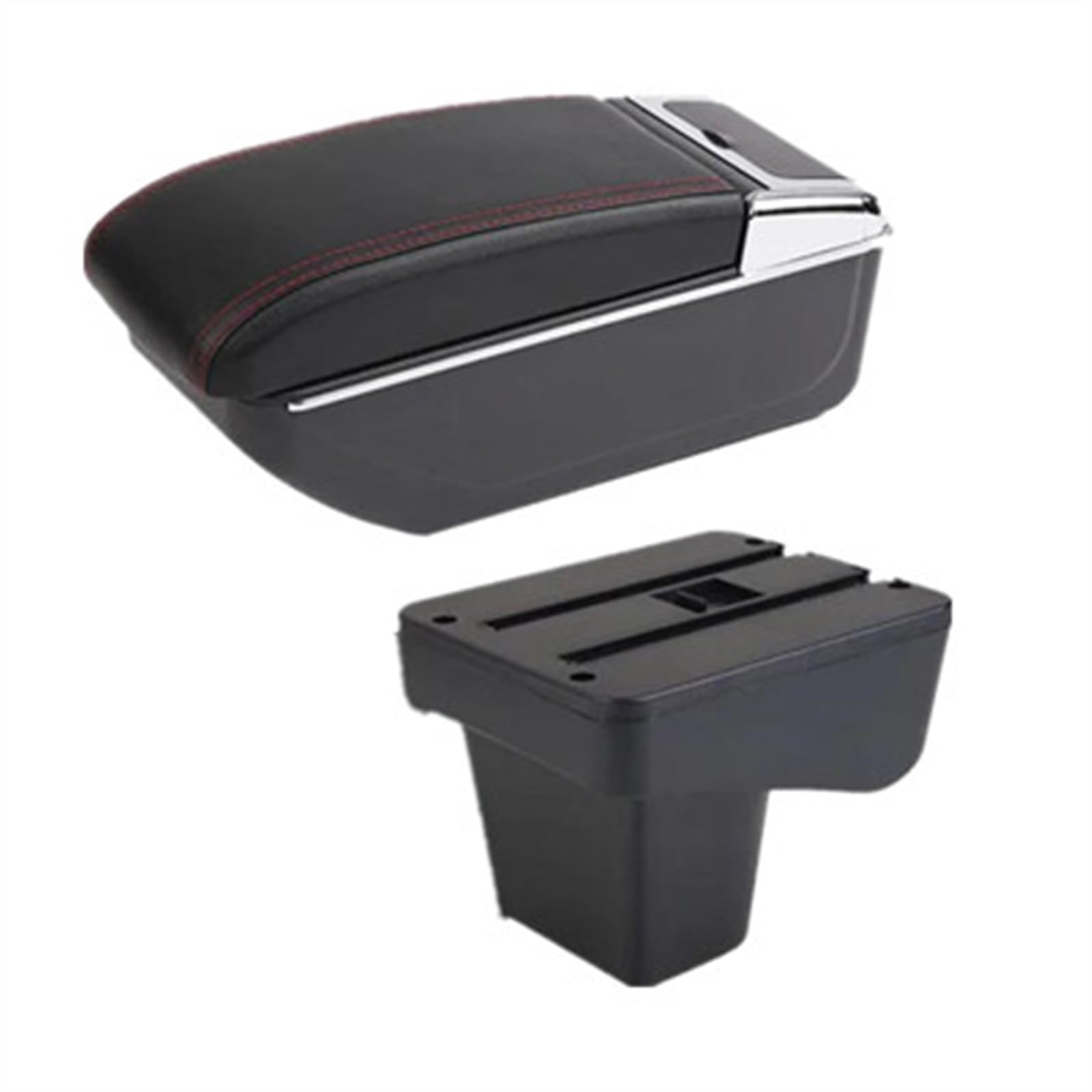 NMJLQW Storage Rack Car Armrest Box Dedicated Retrofit Central Storage Box Car Accessories For Vitara(B red line)