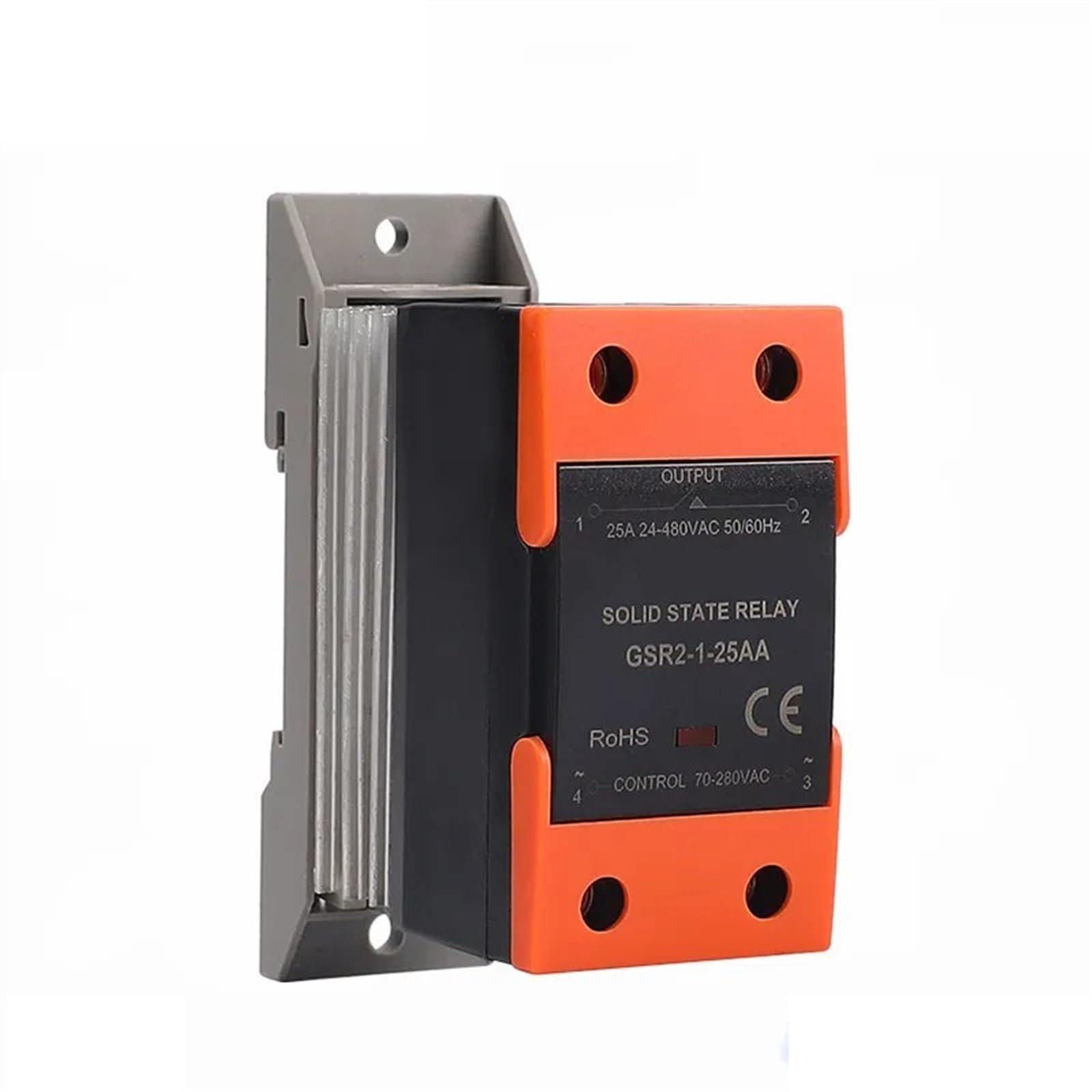 Relé SSR 60A KmoNo con radiador para evitar sobrecalentamientos y ruidos en cuadros eléctricos