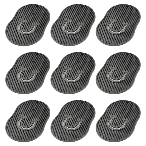 9 PCS Palm Combs for Men, Soft Portable Pocket Comb, Hand Comb, Beard Brush, Pet Grooming Brushes for Home, Travel, Pet Grooming (Black)