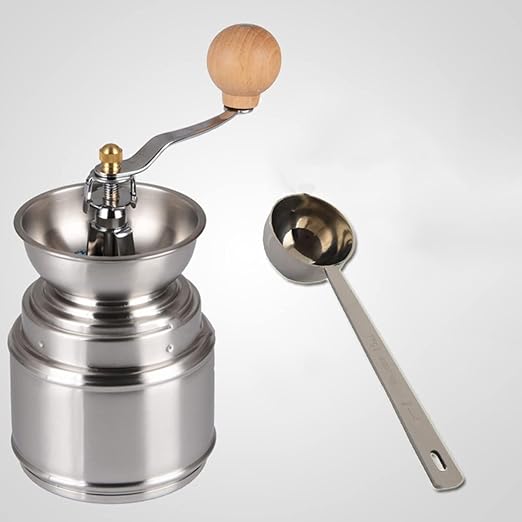 Stainless steel coffee grinder, hand-cranked grinder, coffee bean, pepper grinder, household manual grinder, removable and washable