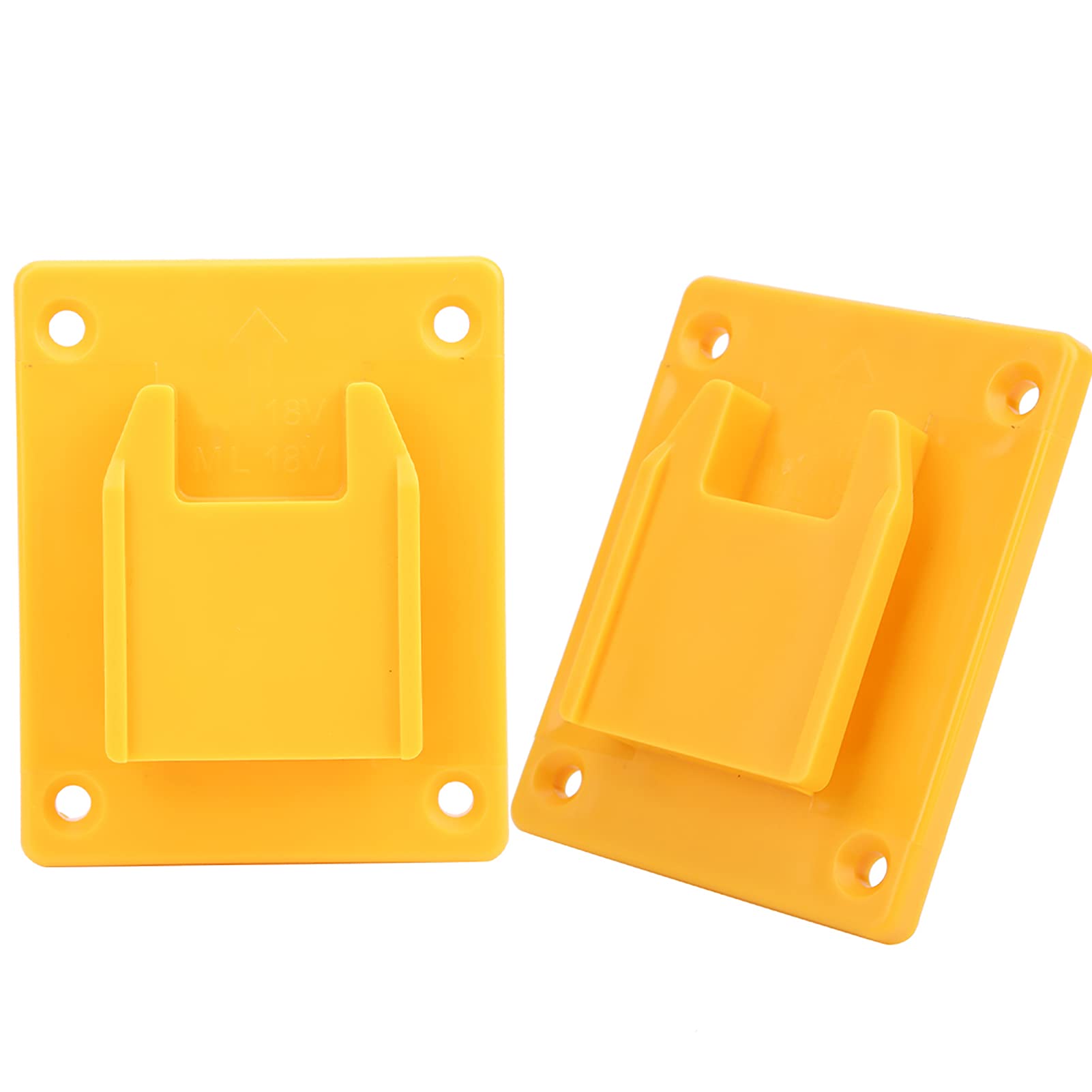 Fafeicy Base de Soporte de 2 Piezas, Base de Soporte de máquina de Herramientas eléctricas, Adecuado para M18 18V/DEWALT 20V(Amarillo)