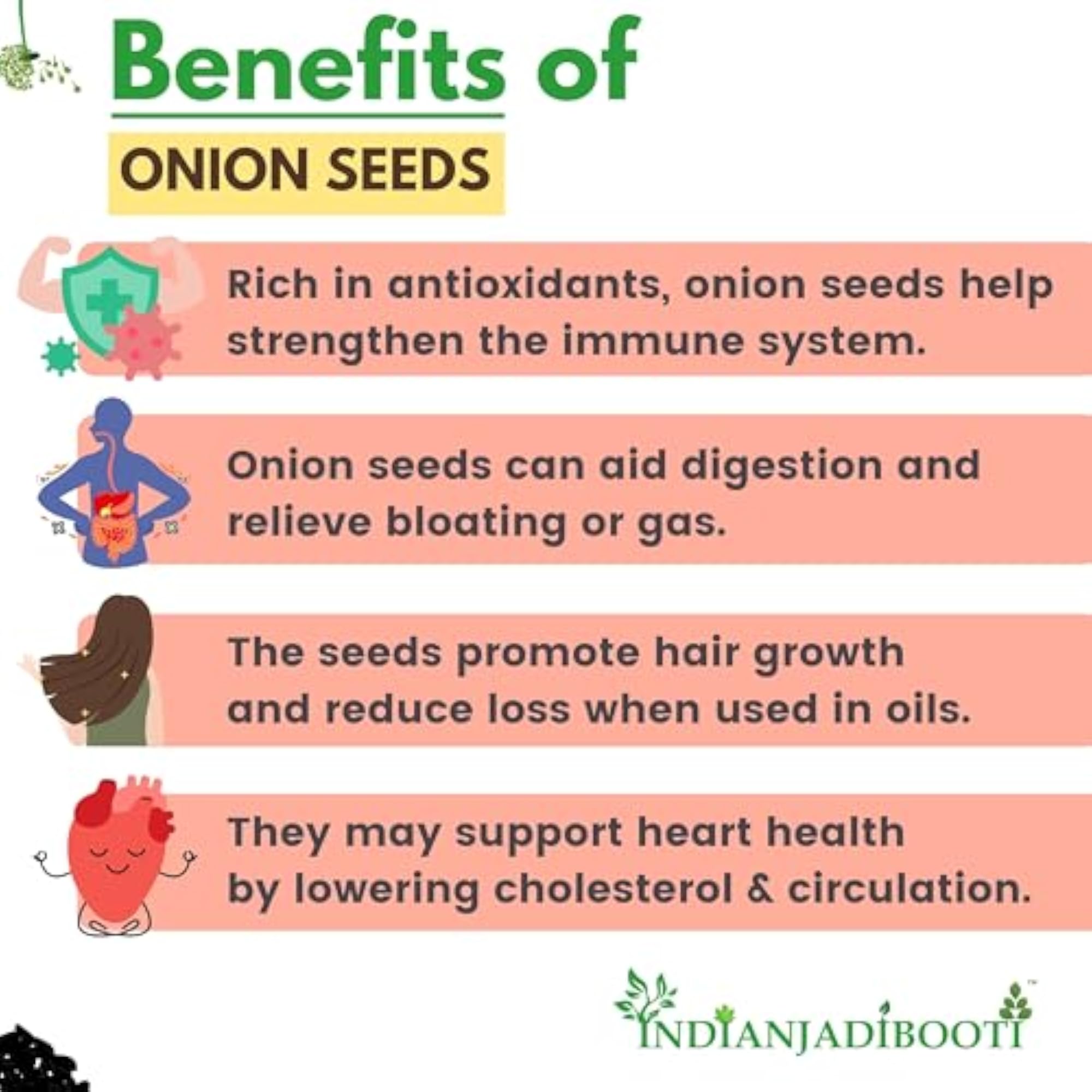 IndianJadiBooti Edible Onion Seeds, 900 Grams Pack