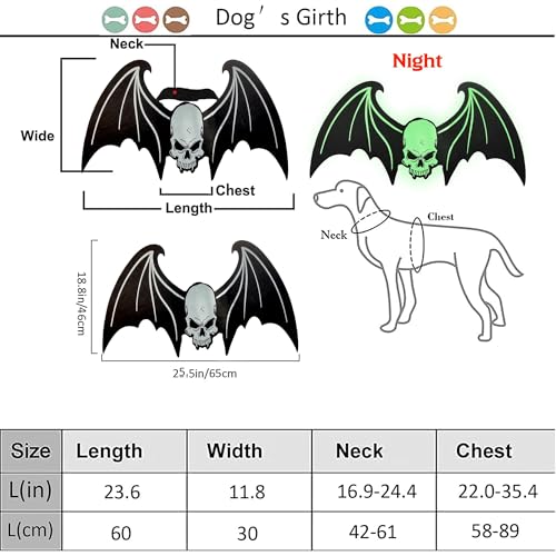 LIBRNTY Haustier Fledermausflügel,Halloween Haustier Kostüm,Katze Hund Fledermaus Kostüm,CHundekostüme,Dekoration,Schwarze Bekleidung für große Katzen Hunde(Neues Upgrade im Jahr 2025 schwarz,groß)