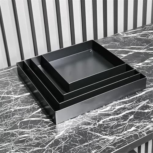 Soucoupes carrées en émail durables pour plantes de salon et balcon