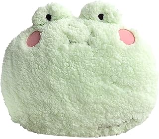 Frog Plush Pillow, Adorable Frog Stuffed Animal (15 * 14 inch), Home Cushion Decoration Plush Hugging Pillow Frog Toy Birthday Xmas Travel Gift for Kids Adults Girls Boys