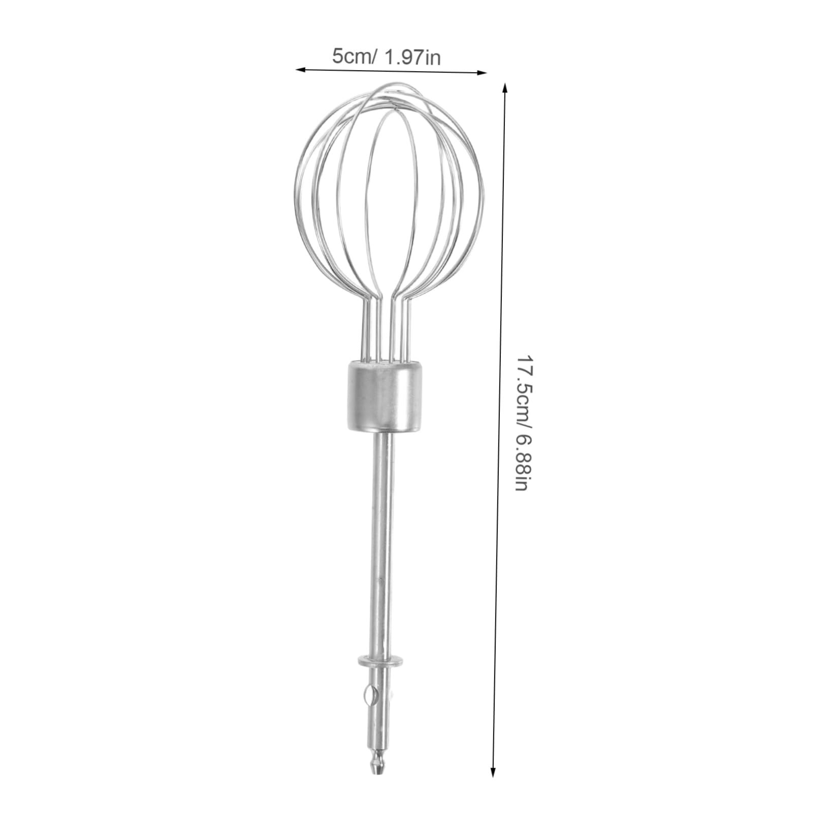 Healifty 2pcs Electric Egg Beater Accessories Stainless Steel Egg Whisk for Kitchen Whisk Accessories