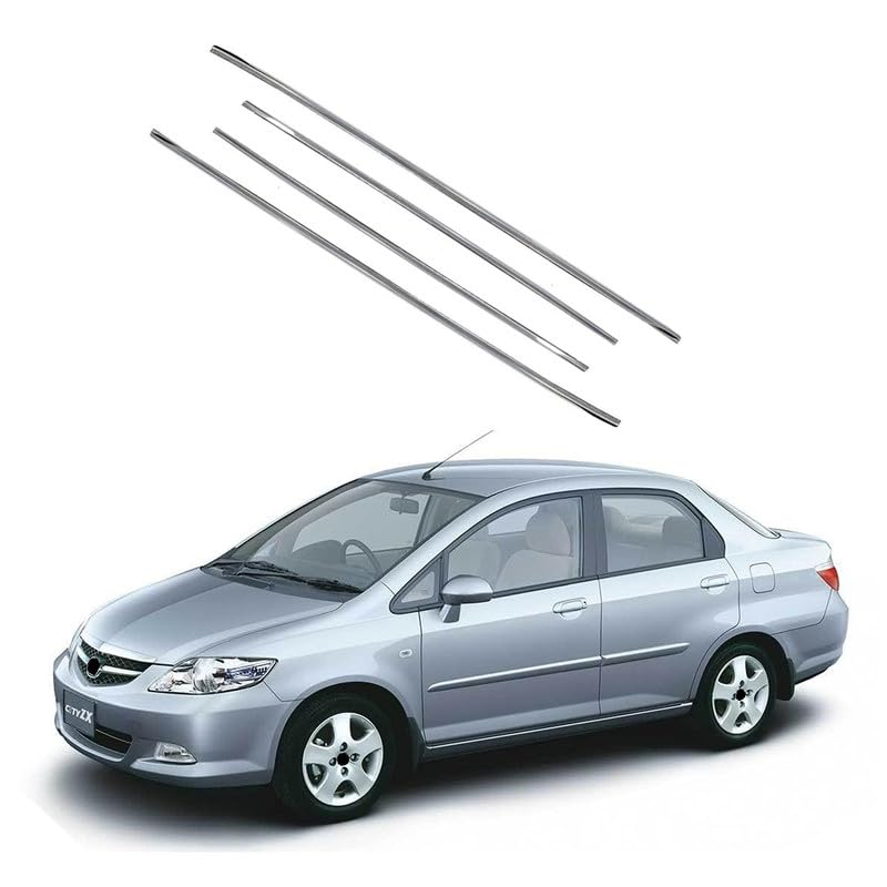 AutoDream Car Window Lower Garnish Stainless Steel Chrome Finishing for Honda City ZX Set of 4PCS-image-31