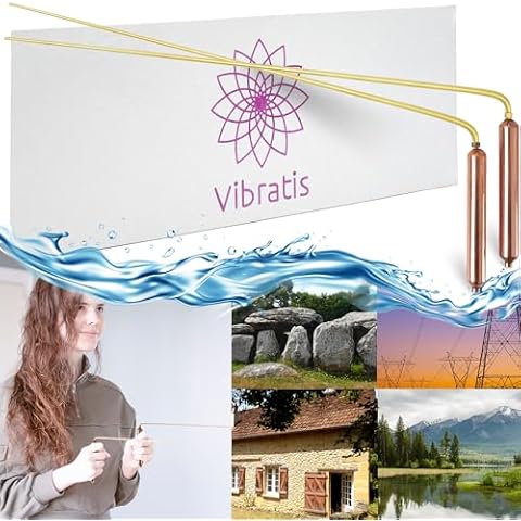 Dowsing Rods with Copper Handles Premium Quality Divining Rods - Varillas de Radiestesia Cover