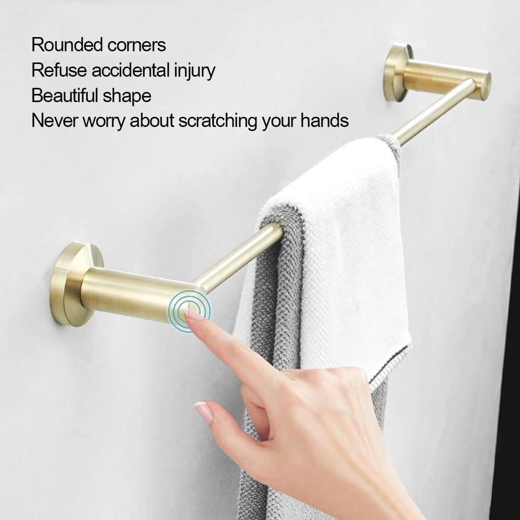 ISCBAFYX Toallero de Mano, Soporte para Toallas de baño, Hotel/hogar, Almacenamiento de baño, Barra de Toalla, Barra de Toalla de Mano montada en la Pared, Soporte para Toallas de baño, Colgador de
