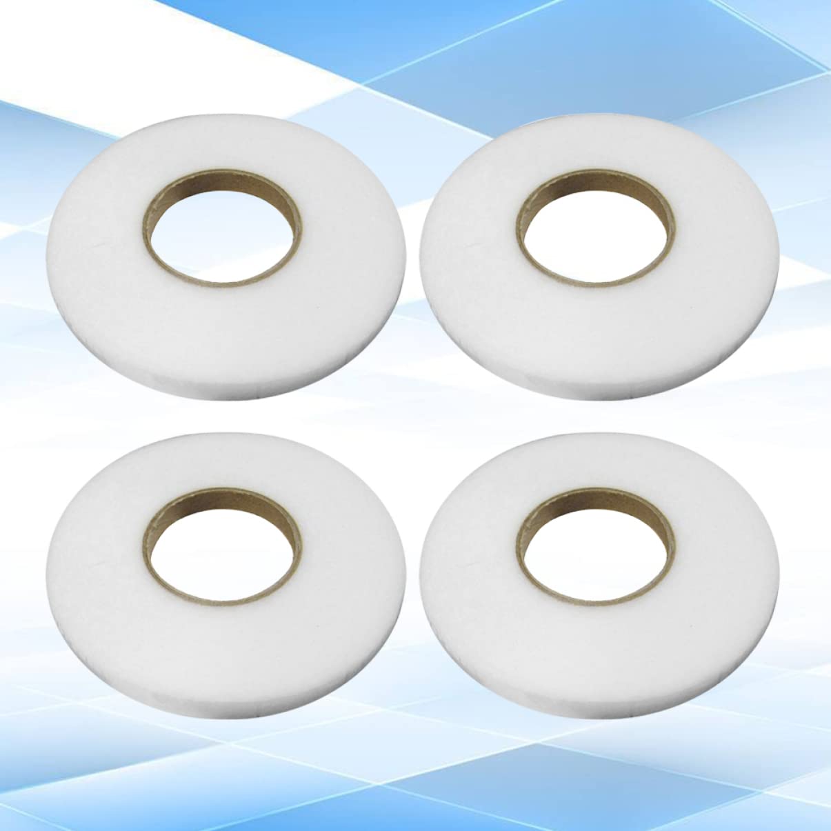TEHAUX 3sets Thick Double-Sided Adhesive for Clothing 2cm Strip Sewing Tape Fabric Fusing Tape Easy Application 4rolls*3