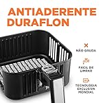 Fritadeira Sem Óleo Air Fryer 5L, Mondial, Preto/Inox, 1900W, 110V - AFN-50-BI 17 51TbJsOjMDL