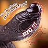 7,8 cm Durchmesser riesiger schwarzer Dildo, 26,5 cm realistischer, übergroßer dicker Dildo, Saugfuß langer Dildo, XXL übergroßer Dildo, anale breite Dildo, geeignet für erfahrene Männer und Frauen #2