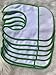 7pcs Green Color edged blank cotton 16count aida fabric pocketed, towel fabric bib to do cross stitch,cotton blank cross stitch bib