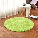 Ultra Soft Round Shaped Bedroom Carpet,Decorative Living Room Shaggy Area Rug,Fluffy Playing and...
