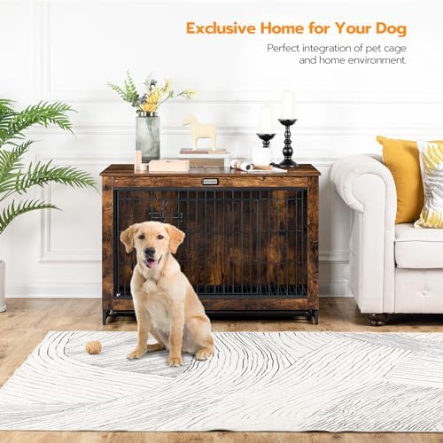 HOOBRO Dog Crate Furniture — packaging and what arrives in the box