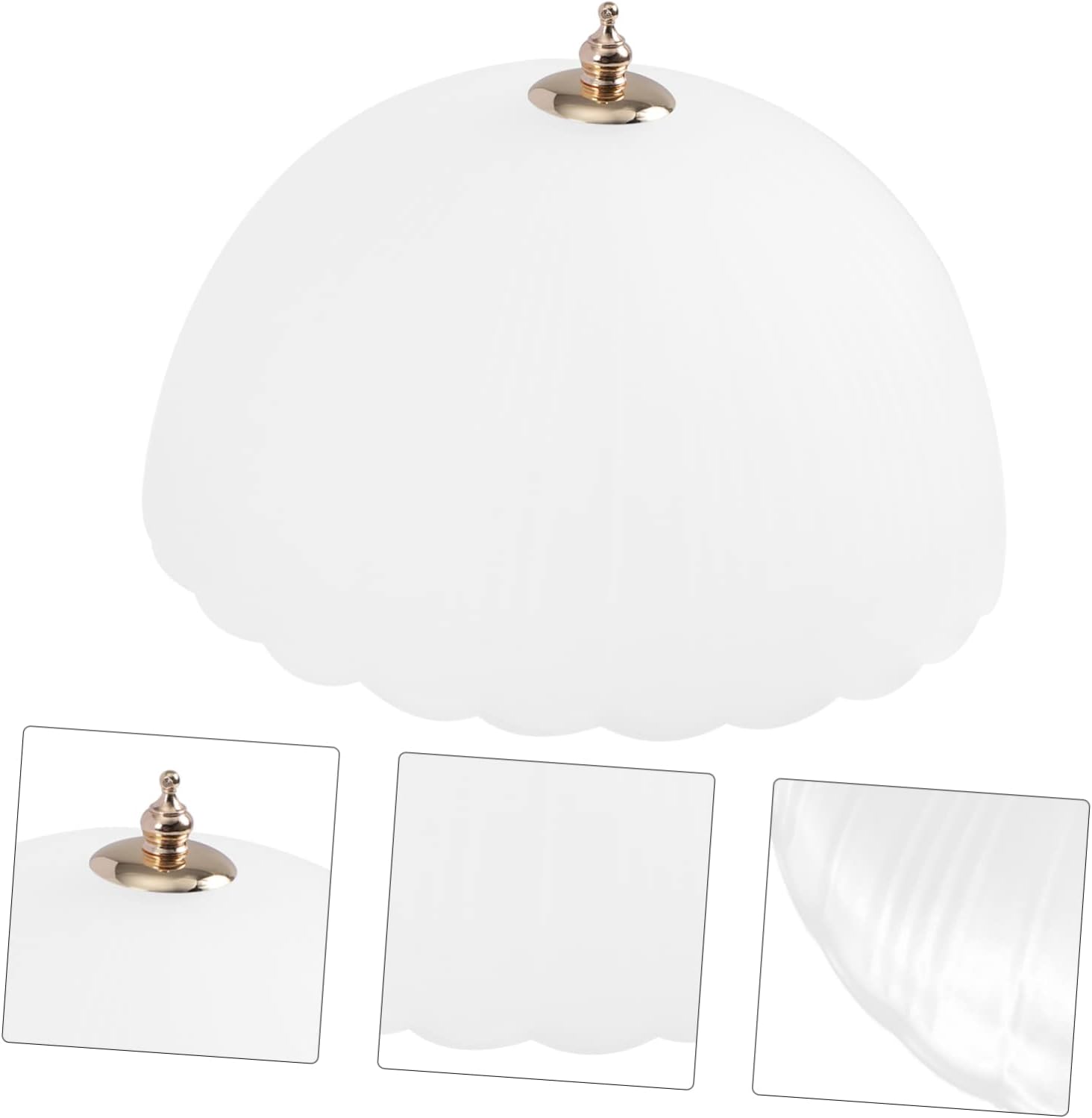 Frosted Watermelon Grain Lampshade Desk Lamp Accessory Shell Ceiling Lamp Light Cover Bedside Light Decorative Glass Random Style