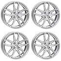 4x Rial Felgen Alufelgen Lucca 6.5Jx17 ET20 4x108 polar-silber kompatibel mit CITROEN C3 C4 DS3 e-C4