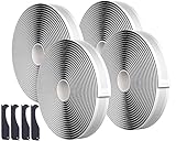 Oleitodh Black Butyl Sealant Tape – 1/2' x 80' Butyl Rubber Sealant, 4 Rolls Multi-Purpose Butyl Rope, and Putty Tape for RV Repair, Window, Boat Sealing, Glass and EDPM Rubber Roof Patching