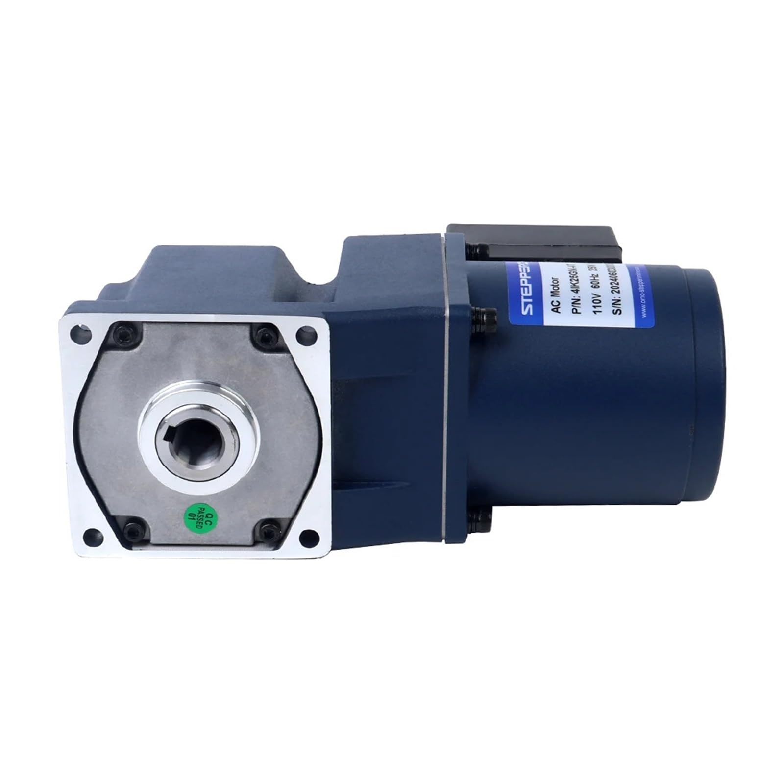 AC Induction Motor 25W 110VAC Right Angle Gearbox Hollow Shaft Flange 80mm 4IK25GN Single Phase Industrial Use(67.5RPM)
