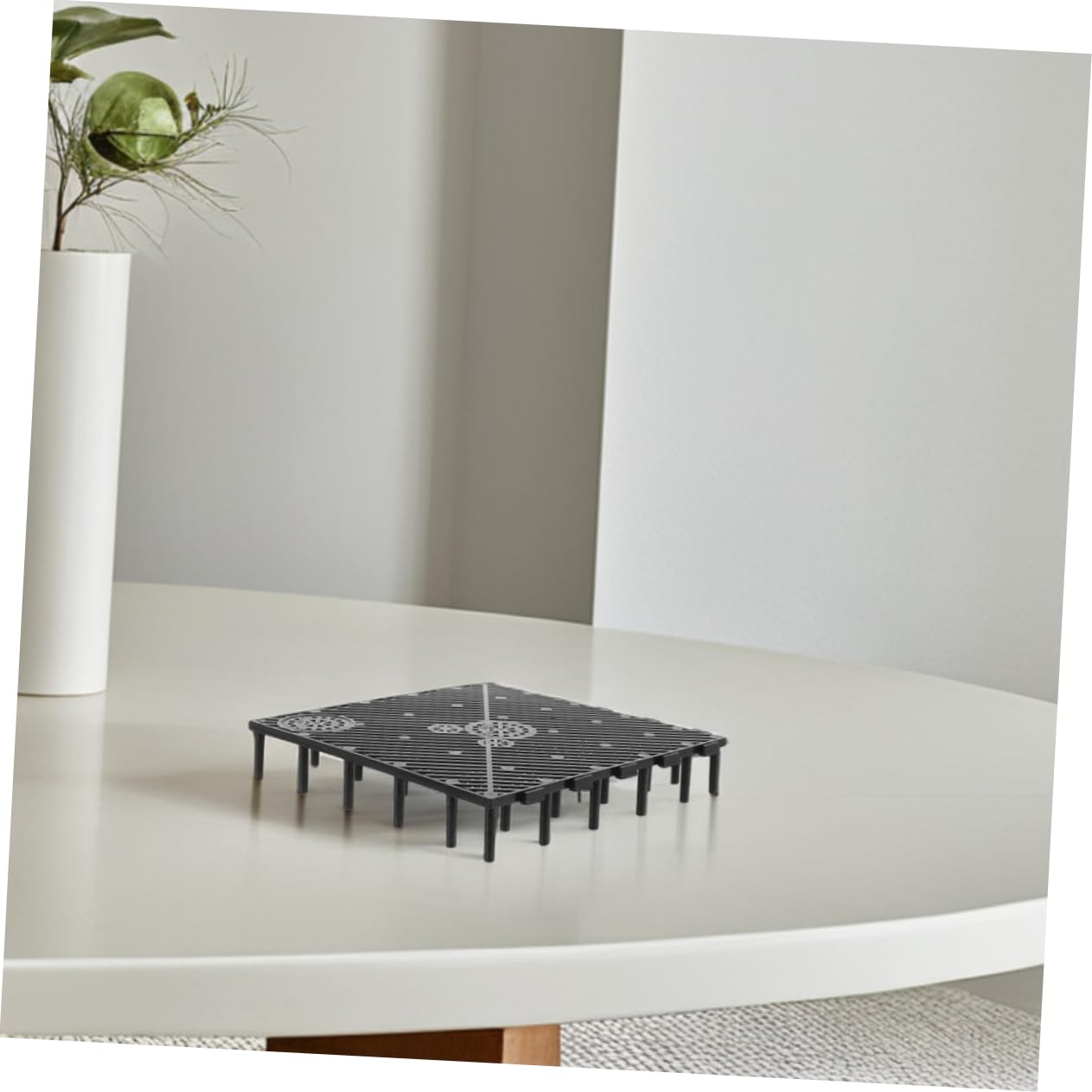 COLLBATH Aquarium Bodenfilter Platte in Schwarz 10 Stück aus Kunststoff und Einfacher mit Hoher Filtrationseffizienz für Süßwasser und Salzwasseraquarien