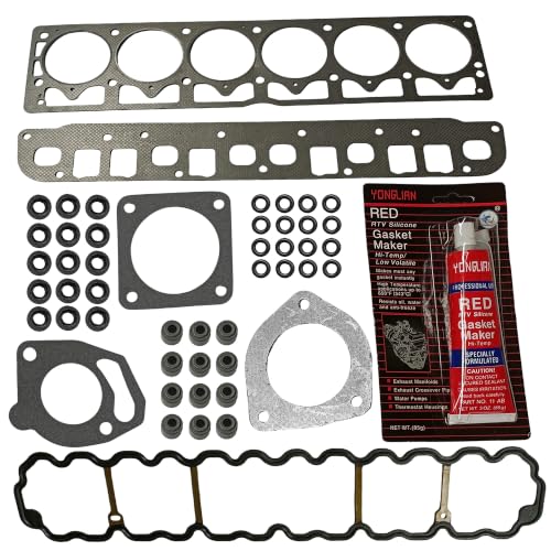 Image of Partsflow Head Gasket Set W /Bolts Compatible With 99-03 Jeep TJ Grand Cherokee Wrangler 4.0L OHV