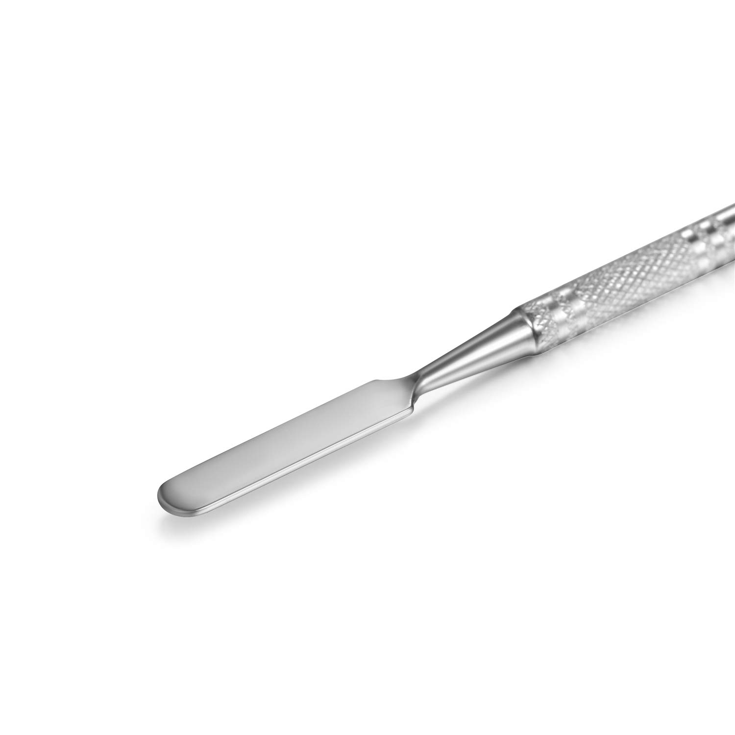 JewelryWe Paleta de maquillaje de acero inoxidable con espátula (2 unidades)